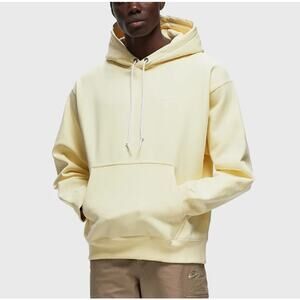 Nike Solo Swoosh Fleece Pullover Hoodie in Alabaster/White